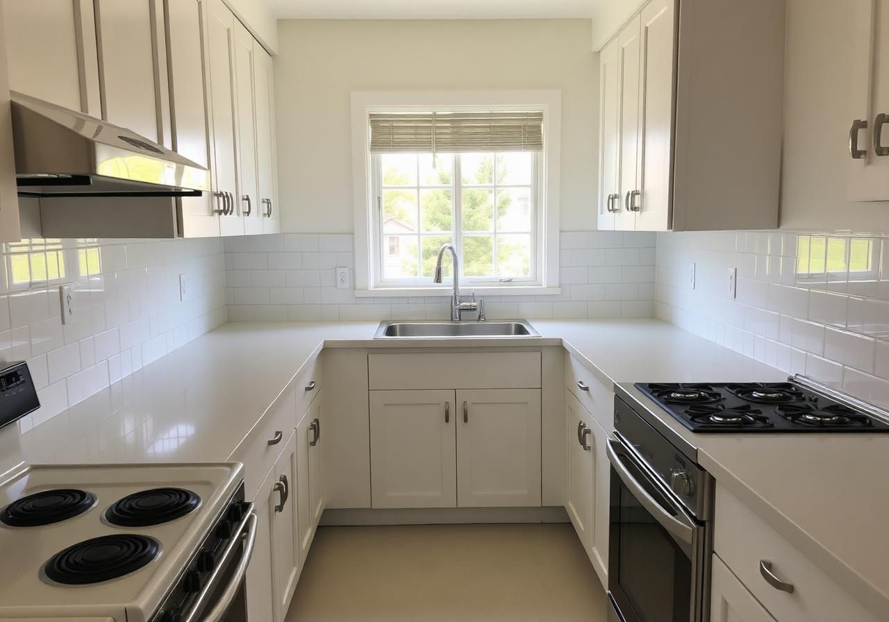 Spotless kitchen after BDSD cleaning