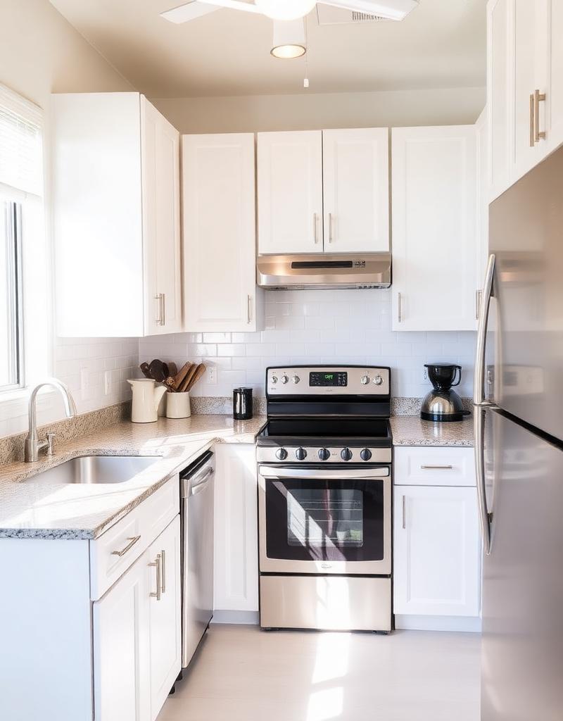 Spotless condo kitchen